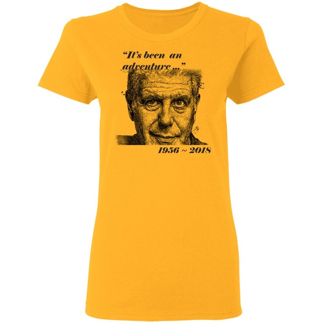 Anthony Bourdain Middle Finger 1956 - 2018 Shirt DEATH MEMORIAL DESIGN It's been adventure white shirt graphic tees Anthony Bourdain Middle Finger 1956 - 2018 Shirt DEATH MEMORIAL DESIGN It's been adventure white shirt graphic tees