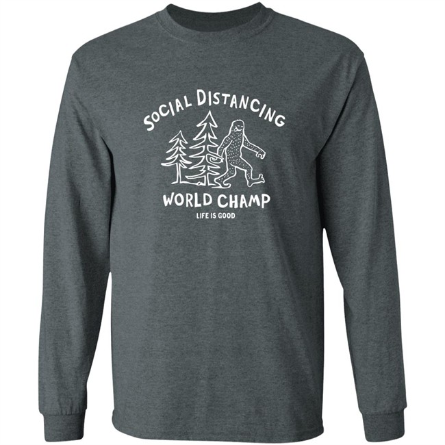 Life Is Good Social Distancing Big Foot T Shirt Social Distancing Big Foot Life Is Good Black Shirts Life Is Good Social Distancing Big Foot T Shirt Social Distancing Big Foot Life Is Good Black Shirts