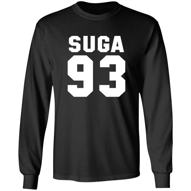 Suga 93 Hoodie BTS Suga 93 Black Hooded Sweatshirt Suga 93 Hoodie BTS Suga 93 Black Hooded Sweatshirt