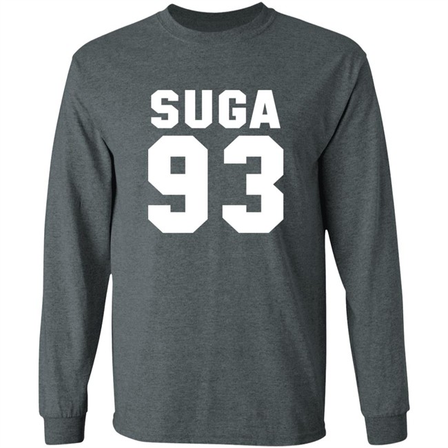 Suga 93 Hoodie BTS Suga 93 Black Hooded Sweatshirt Suga 93 Hoodie BTS Suga 93 Black Hooded Sweatshirt