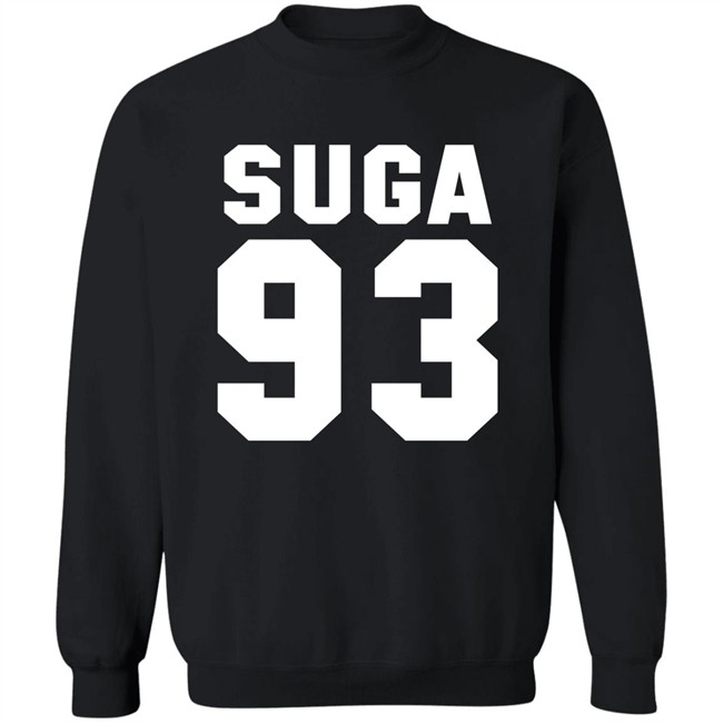 Suga 93 Hoodie BTS Suga 93 Black Hooded Sweatshirt Suga 93 Hoodie BTS Suga 93 Black Hooded Sweatshirt