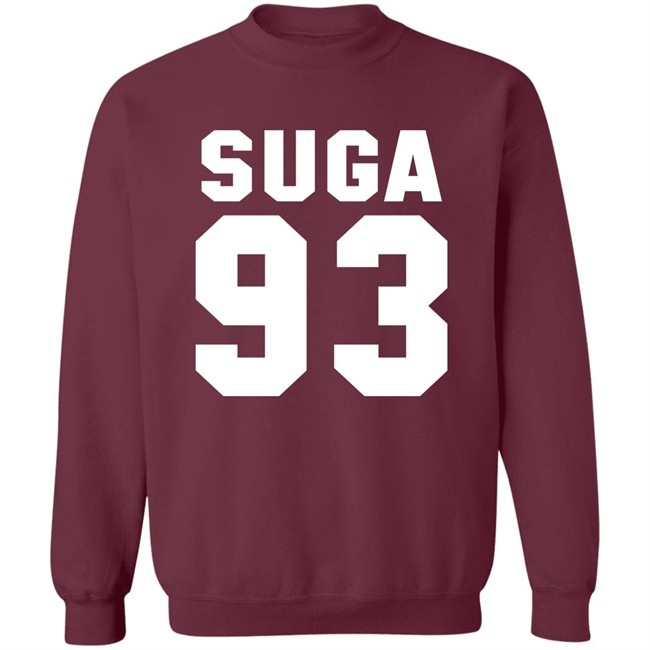 Suga 93 Hoodie BTS Suga 93 Black Hooded Sweatshirt Suga 93 Hoodie BTS Suga 93 Black Hooded Sweatshirt