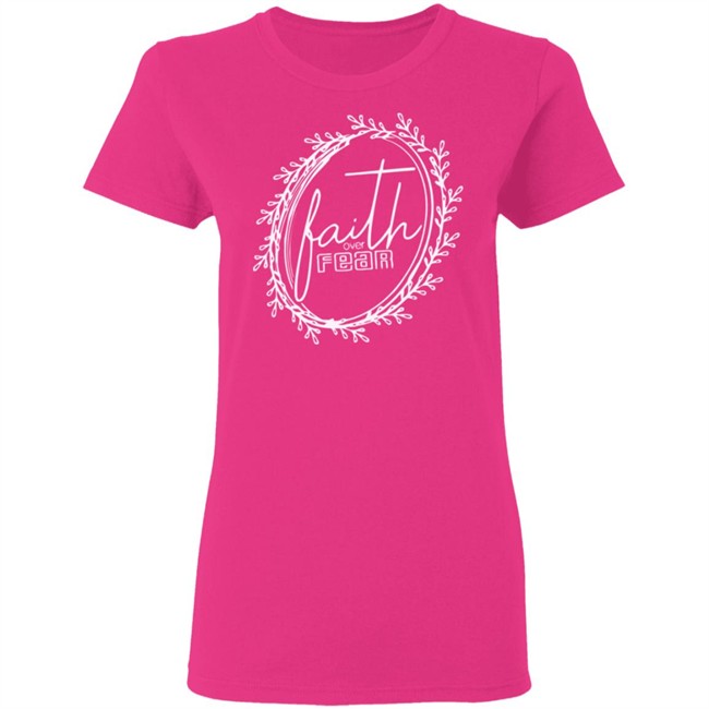 Faith Over Fear Shirt Summer Casual Christian Inspirational Graphic Tees Tops Faith Over Fear Shirt Summer Casual Christian Inspirational Graphic Tees Tops