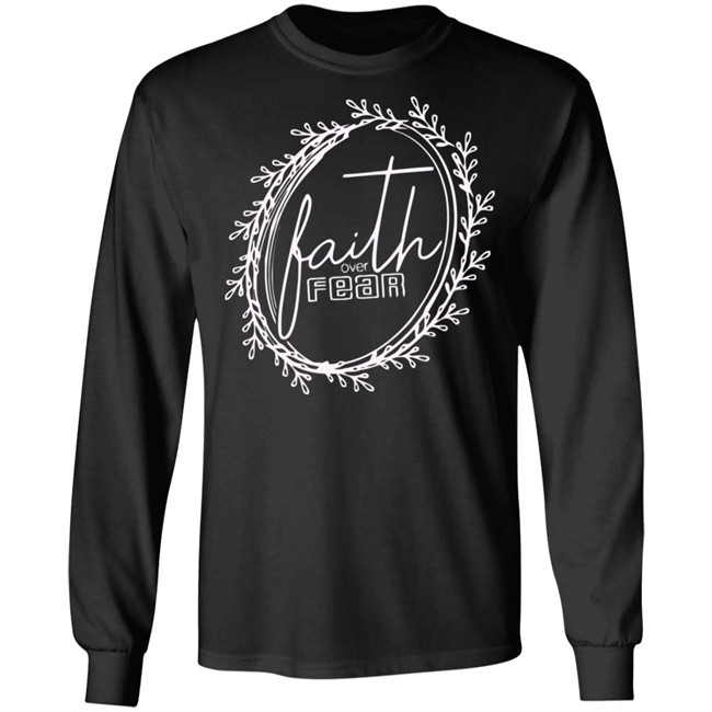 Faith Over Fear Shirt Summer Casual Christian Inspirational Graphic Tees Tops Faith Over Fear Shirt Summer Casual Christian Inspirational Graphic Tees Tops
