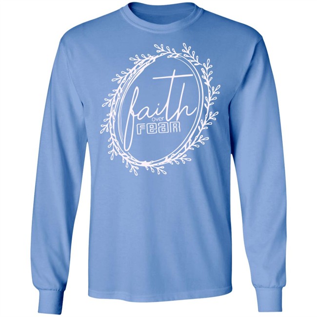 Faith Over Fear Shirt Summer Casual Christian Inspirational Graphic Tees Tops Faith Over Fear Shirt Summer Casual Christian Inspirational Graphic Tees Tops