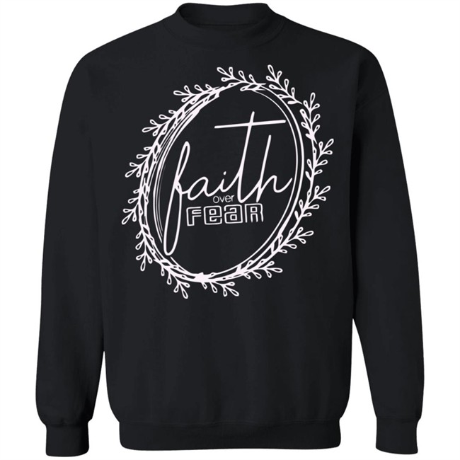 Faith Over Fear Shirt Summer Casual Christian Inspirational Graphic Tees Tops Faith Over Fear Shirt Summer Casual Christian Inspirational Graphic Tees Tops