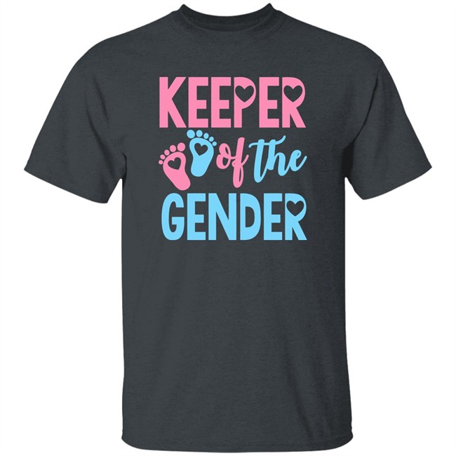 Gender Reveal Shirt Gender Reveal Keeper of the Gender Black T Shirt Gender Reveal Shirt Gender Reveal Keeper of the Gender Black T Shirt