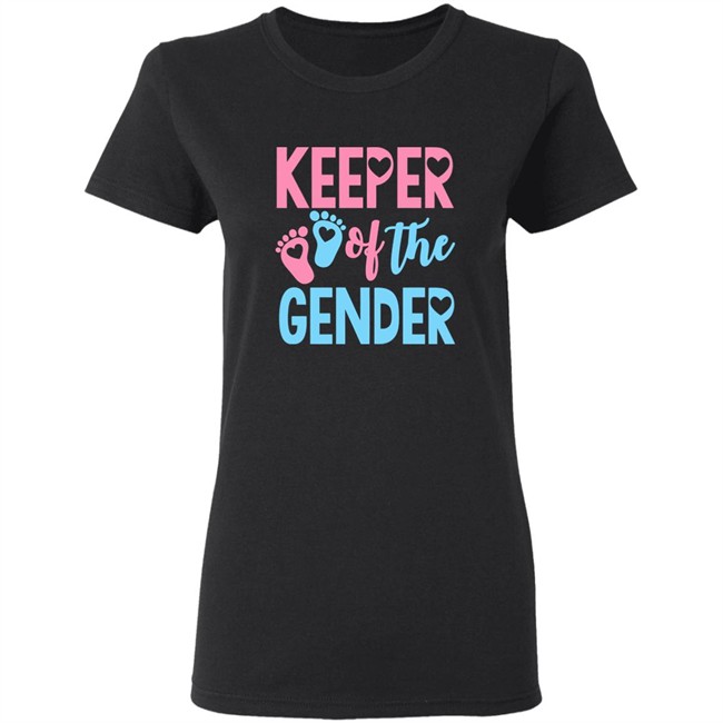 Gender Reveal Shirt Gender Reveal Keeper of the Gender Black T Shirt Gender Reveal Shirt Gender Reveal Keeper of the Gender Black T Shirt