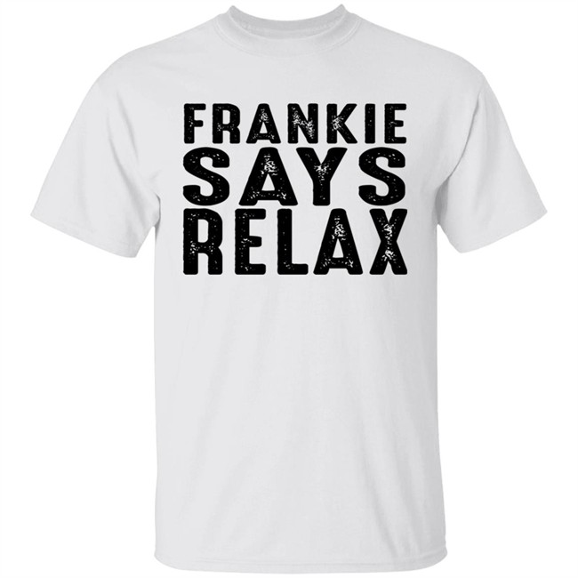 Frankie Say Relax Vintage White Short 80's New Wase Shirt Frankie Say Relax Vintage White Short 80's New Wase Shirt