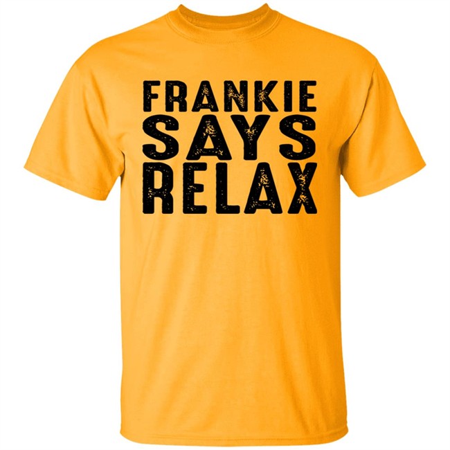 Frankie Say Relax Vintage White Short 80's New Wase Shirt Frankie Say Relax Vintage White Short 80's New Wase Shirt