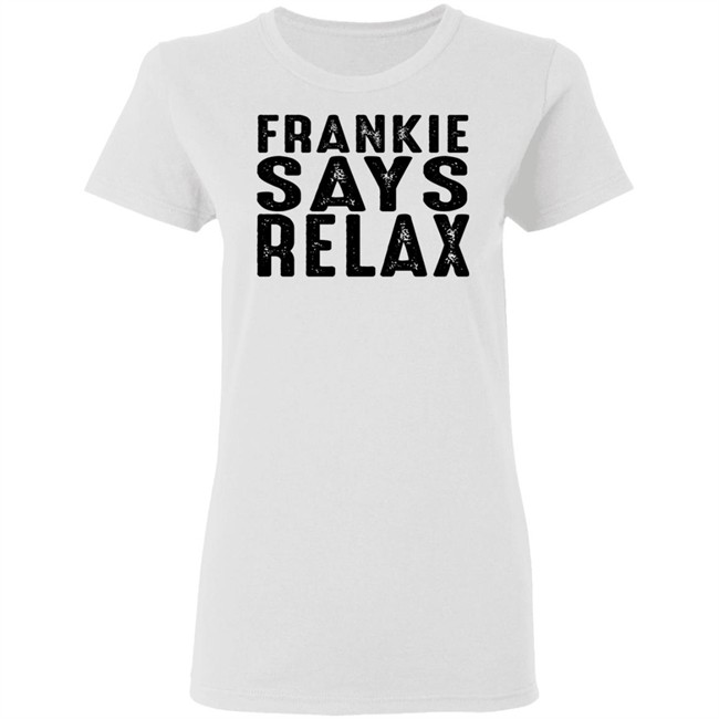 Frankie Say Relax Vintage White Short 80's New Wase Shirt Frankie Say Relax Vintage White Short 80's New Wase Shirt