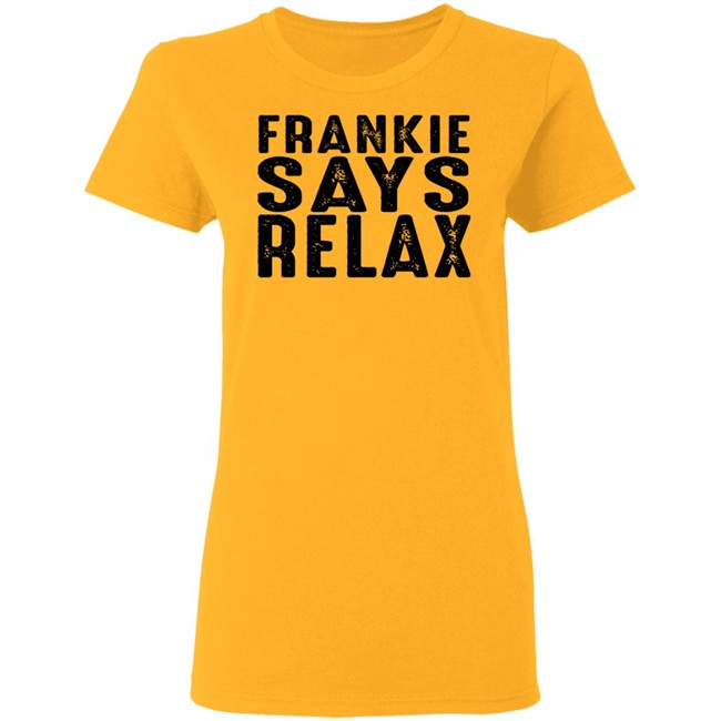 Frankie Say Relax Vintage White Short 80's New Wase Shirt Frankie Say Relax Vintage White Short 80's New Wase Shirt