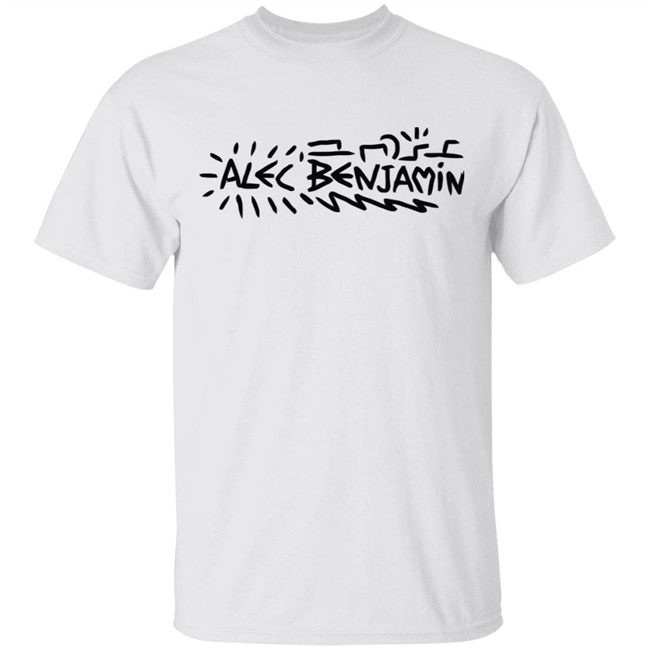 Alec Benjamin Scribble Name T Shirt Scribble Name White Shirts Alec Benjamin Scribble Name T Shirt Scribble Name White Shirts