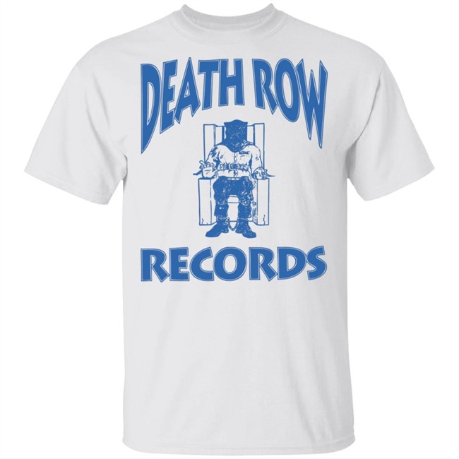 Ripple Junction Death Row Records Airbrush Tee Blue Logo Shirt white T Shirt Ripple Junction Death Row Records Airbrush Tee Blue Logo Shirt white T Shirt
