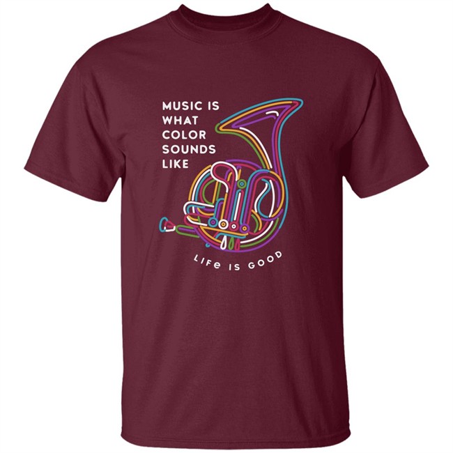 Life Is Good Music Color Horn T Shirt Music Color Horn Black Shirts Life Is Good Music Color Horn T Shirt Music Color Horn Black Shirts