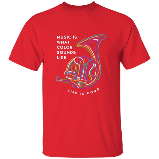 Life Is Good Music Color Horn T Shirt Music Color Horn Black Shirts Life Is Good Music Color Horn T Shirt Music Color Horn Black Shirts