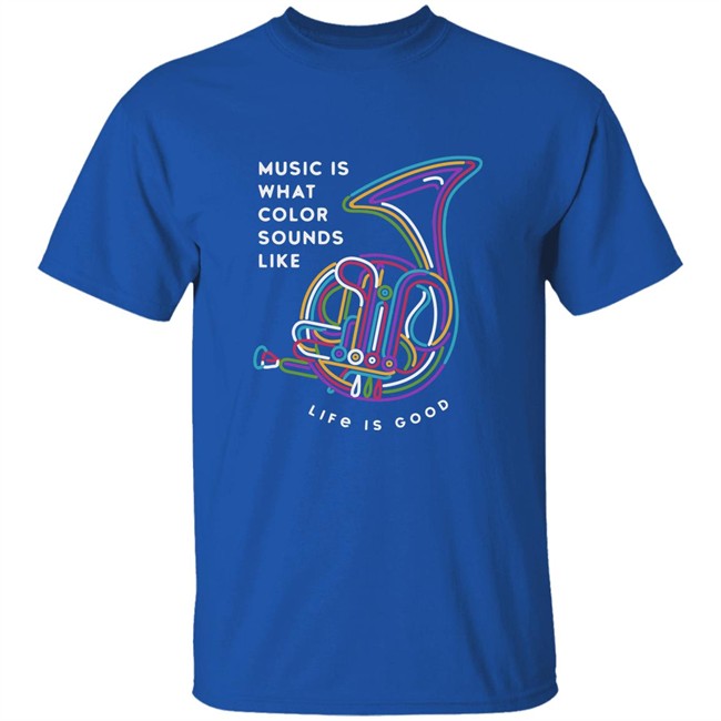 Life Is Good Music Color Horn T Shirt Music Color Horn Black Shirts Life Is Good Music Color Horn T Shirt Music Color Horn Black Shirts