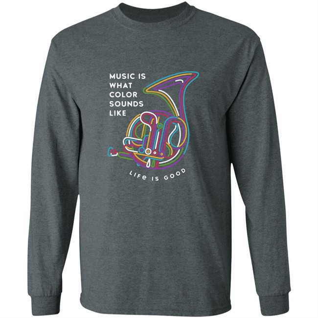 Life Is Good Music Color Horn T Shirt Music Color Horn Black Shirts Life Is Good Music Color Horn T Shirt Music Color Horn Black Shirts