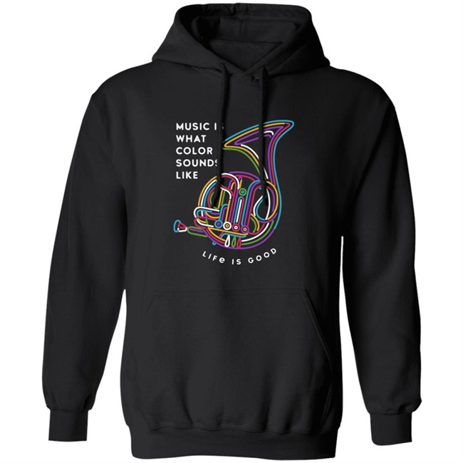 Life Is Good Music Color Horn T Shirt Music Color Horn Black Shirts Life Is Good Music Color Horn T Shirt Music Color Horn Black Shirts