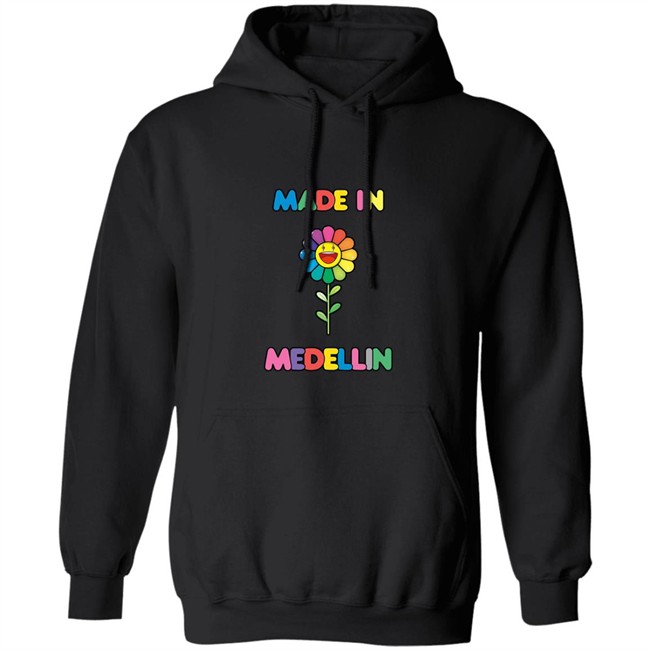 Jbalvin Made In Medellin Hoodie Made In Medellin Black Hooded Sweatshirt Jbalvin Made In Medellin Hoodie Made In Medellin Black Hooded Sweatshirt