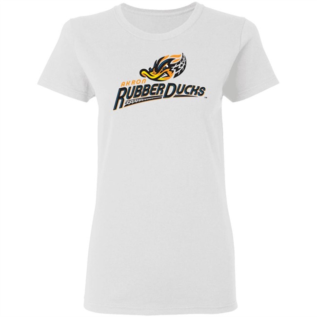 Akron Rubber Ducks Logo White Shirt Akron Rubber Ducks Logo White Shirt
