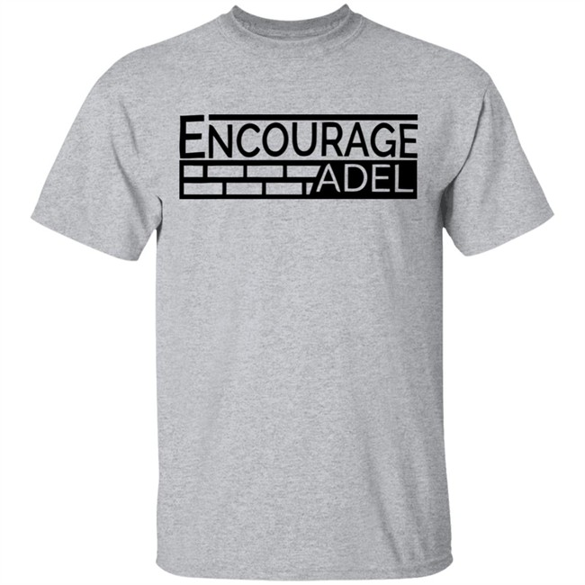Iconic Apparel Encourage Adel Campaign Gray Shirt Iconic Apparel Encourage Adel Campaign Gray Shirt