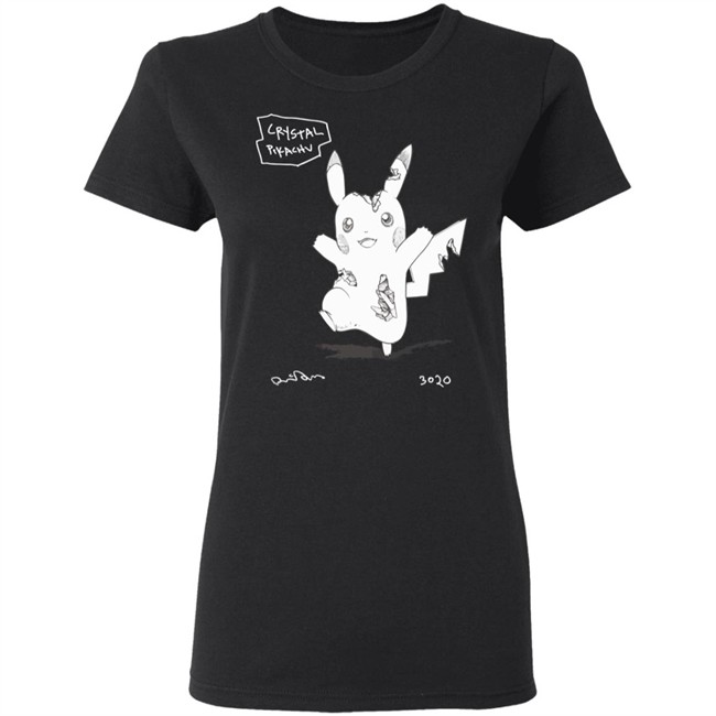 Pokemon Uniqlo S'pore Black T Shirt Crystal Pikachu 3020 Pokemon Uniqlo S'pore Black T Shirt Crystal Pikachu 3020