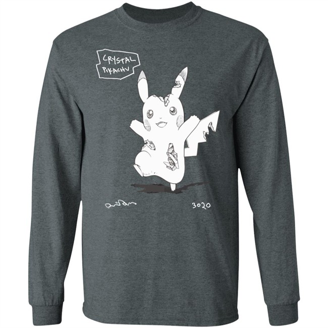 Pokemon Uniqlo S'pore Black T Shirt Crystal Pikachu 3020 Pokemon Uniqlo S'pore Black T Shirt Crystal Pikachu 3020