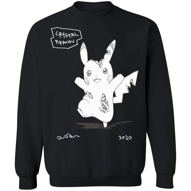 Pokemon Uniqlo S'pore Black T Shirt Crystal Pikachu 3020 Pokemon Uniqlo S'pore Black T Shirt Crystal Pikachu 3020