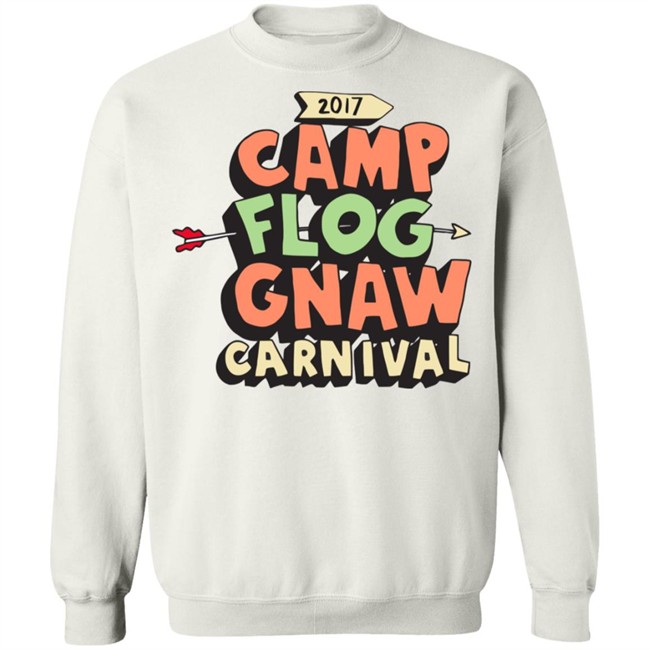 Camp Flog Gnaw Hoodie Camp Flog Gnaw 2017 White Hooded Sweatshirt Camp Flog Gnaw Hoodie Camp Flog Gnaw 2017 White Hooded Sweatshirt