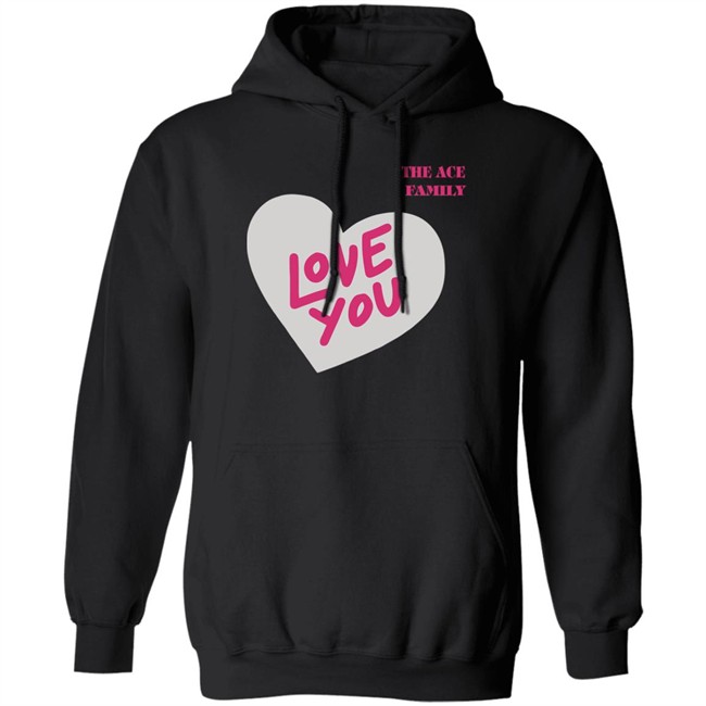 Shop Ace Family Love You Hoodie Love You Shop Ace Family Pink Hooded Sweatshirt Shop Ace Family Love You Hoodie Love You Shop Ace Family Pink Hooded Sweatshirt