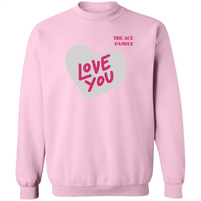 Shop Ace Family Love You Hoodie Love You Shop Ace Family Pink Hooded Sweatshirt Shop Ace Family Love You Hoodie Love You Shop Ace Family Pink Hooded Sweatshirt