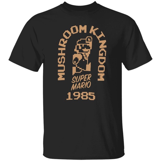 Super Mario 35th anniversary Mushroom Kingdom 1985 T Shirt Super Mario 35th anniversary Mushroom Kingdom 1985 T Shirt