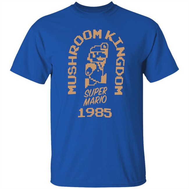 Super Mario 35th anniversary Mushroom Kingdom 1985 T Shirt Super Mario 35th anniversary Mushroom Kingdom 1985 T Shirt