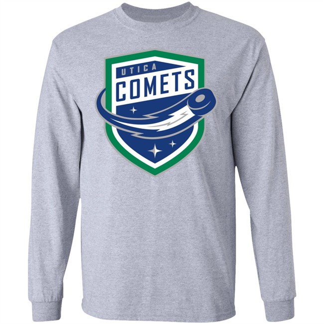 Utica Comets’ Popular Puck The White T-shirts Utica Comets’ Popular Puck The White T-shirts