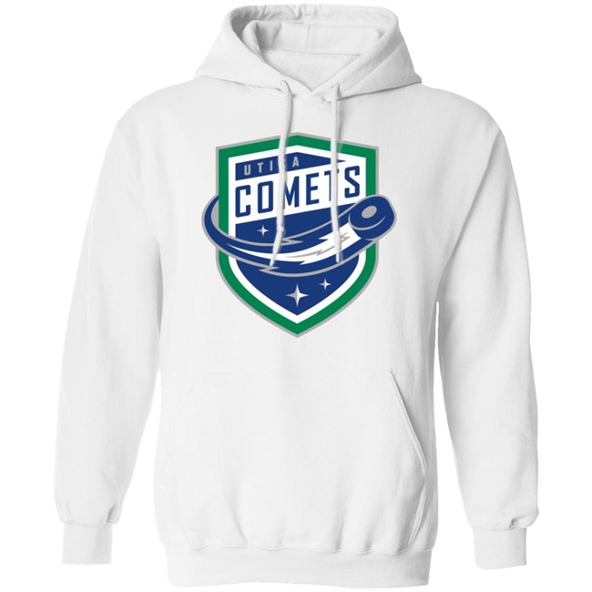 Utica Comets’ Popular Puck The White T-shirts Utica Comets’ Popular Puck The White T-shirts