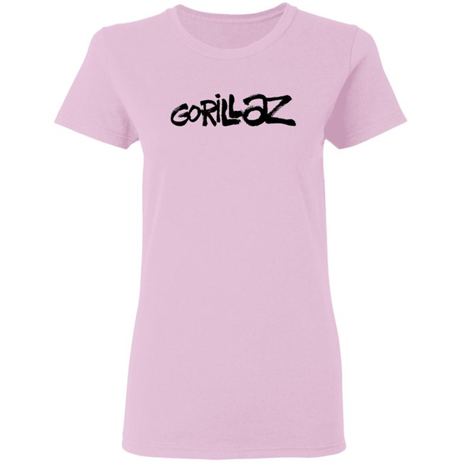 Gorillaz Brushed Font T Shirt Brushed Font Gorillaz Pink Shirts Gorillaz Brushed Font T Shirt Brushed Font Gorillaz Pink Shirts