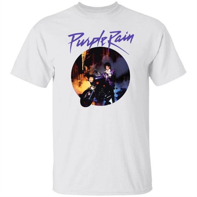 Prince Purple Rain Licensed T Shirt NEW NWT White Shirt Prince Purple Rain Licensed T Shirt NEW NWT White Shirt