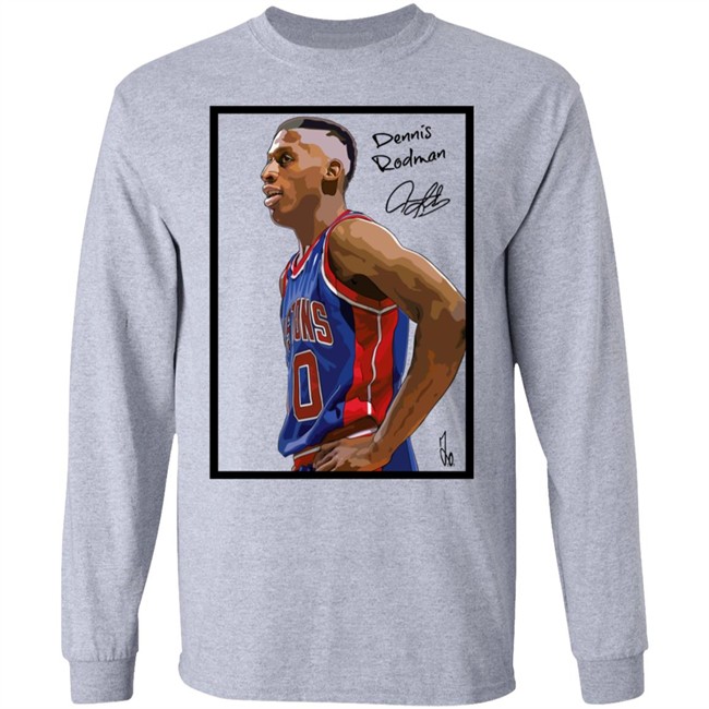 Dennis Rodman Bad Boy Basketball Pictions 10 White Shirt Dennis Rodman Bad Boy Basketball Pictions 10 White Shirt