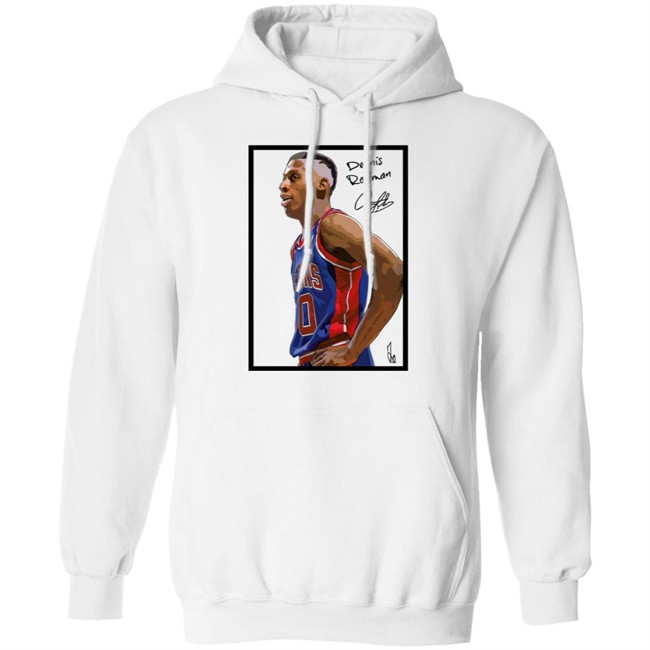 Dennis Rodman Bad Boy Basketball Pictions 10 White Shirt Dennis Rodman Bad Boy Basketball Pictions 10 White Shirt