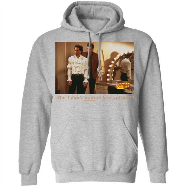 Vintage 1994 Seinfeld The Puffy Audio DVD But I Don't want to be a apirate White T Shirt Vintage 1994 Seinfeld The Puffy Audio DVD But I Don't want to be a apirate White T Shirt