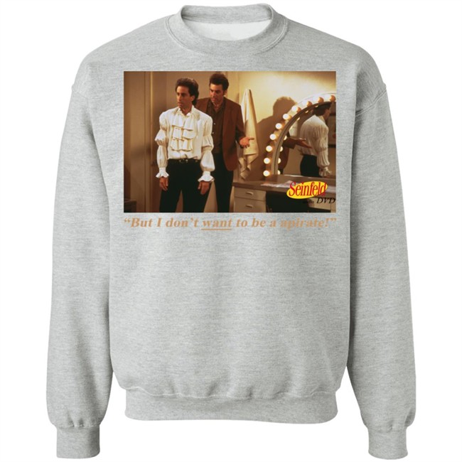 Vintage 1994 Seinfeld The Puffy Audio DVD But I Don't want to be a apirate White T Shirt Vintage 1994 Seinfeld The Puffy Audio DVD But I Don't want to be a apirate White T Shirt