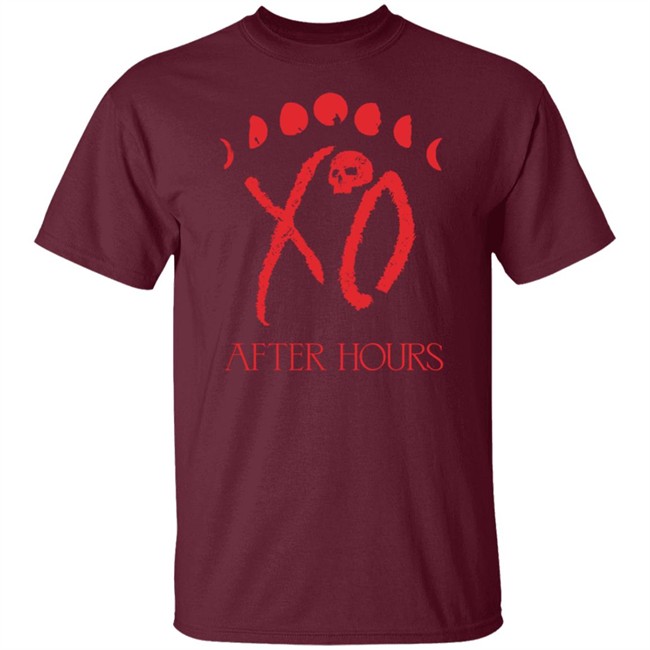 The Weeknd Merch Xo Logo Moon Phase Tee The Weeknd Merch Xo Logo Moon Phase Tee