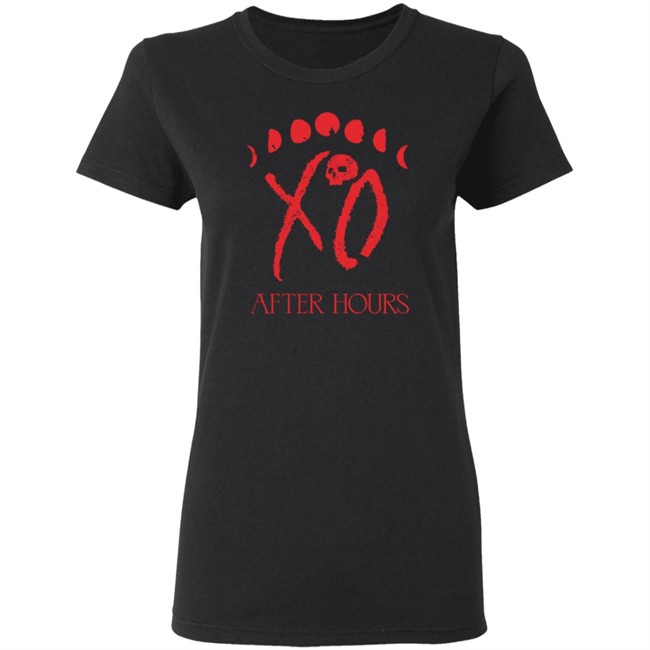The Weeknd Merch Xo Logo Moon Phase Tee The Weeknd Merch Xo Logo Moon Phase Tee