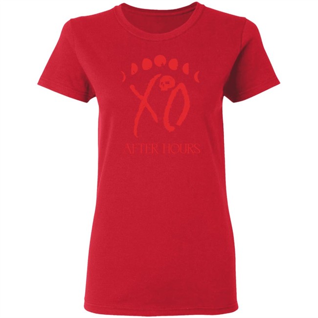 The Weeknd Merch Xo Logo Moon Phase Tee The Weeknd Merch Xo Logo Moon Phase Tee