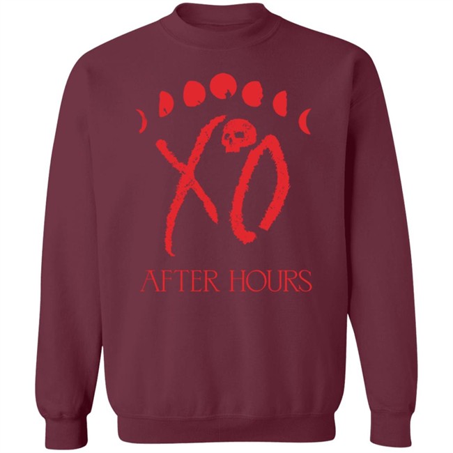 The Weeknd Merch Xo Logo Moon Phase Tee The Weeknd Merch Xo Logo Moon Phase Tee