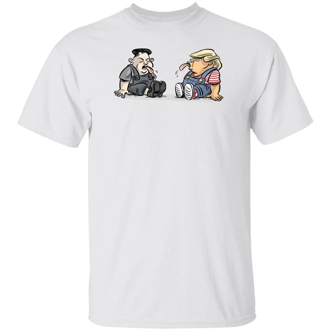 Trump Kim Jong Un Funny Cute White Tee Shirts Trump Kim Jong Un Funny Cute White Tee Shirts