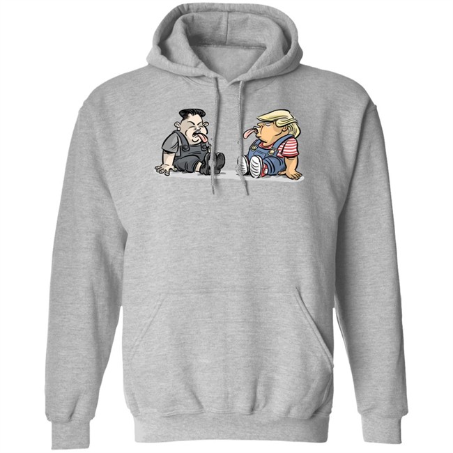 Trump Kim Jong Un Funny Cute White Tee Shirts Trump Kim Jong Un Funny Cute White Tee Shirts