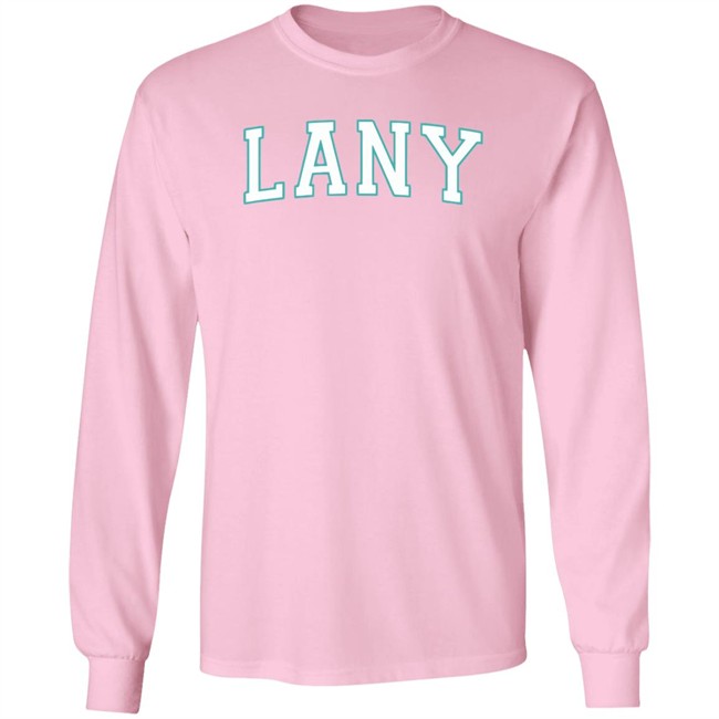 Lany Varsity Hoodie Varsity Lany Pink Hooded Sweatshirt Lany Varsity Hoodie Varsity Lany Pink Hooded Sweatshirt