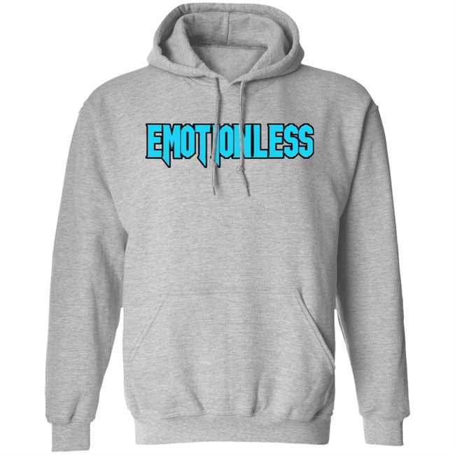 Brennen Taylor Emotionless Hoodie Emotionless Brennen Taylor Grey Hooded Sweatshirt